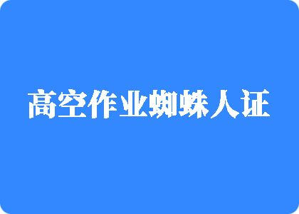 大黑吊操逼视频高空作业蜘蛛人证